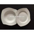 White square porcelain plate for hotel & restaurant